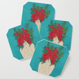 Blooming Red Coaster