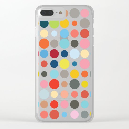 Tangled Up In Colour Clear iPhone Case