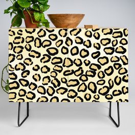 Real Leopard Background Pattern Credenza