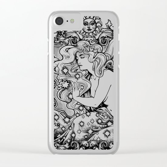 Cosmic Lover Clear iPhone Case