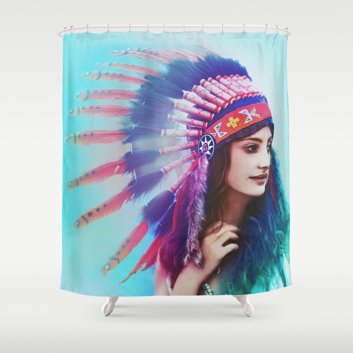 Open your heart Shower Curtain