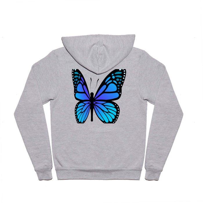 Butterfly Blues | Blue Morpho Butterflies Collage Hoody