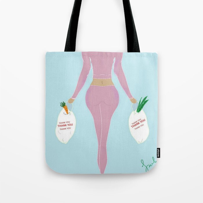 mauve tote bag