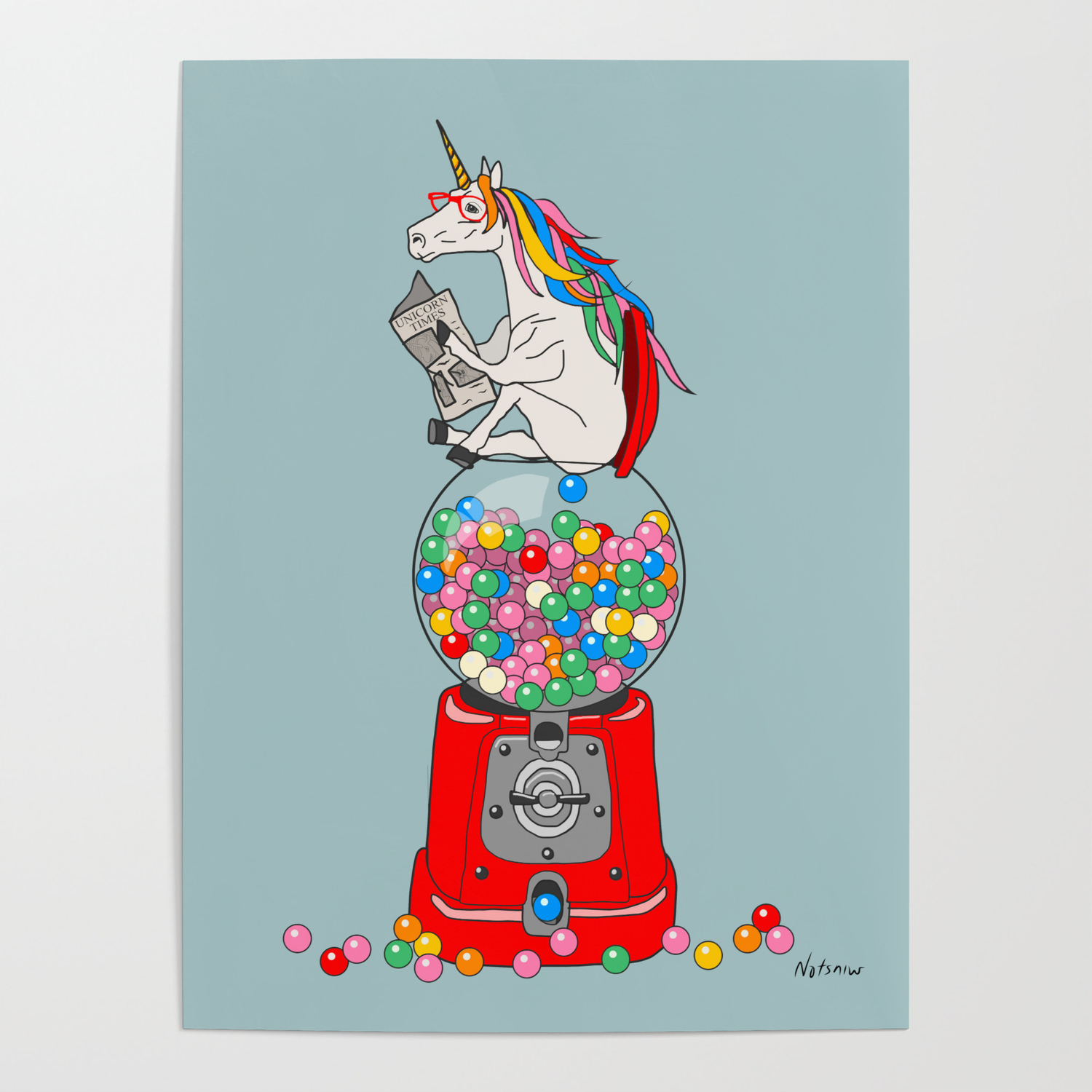 Gumball unicorn