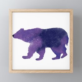 Some Bear Out There, Galaxy Bear Framed Mini Art Print