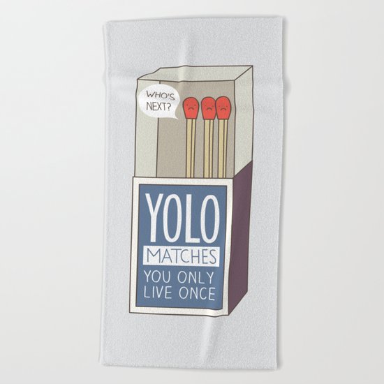 YOLO Beach Towel