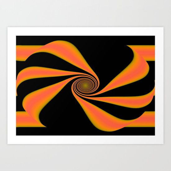 Abstract. Orange+Yellow. Art Print