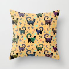 Fabulous Snobby Cats 2 Throw Pillow