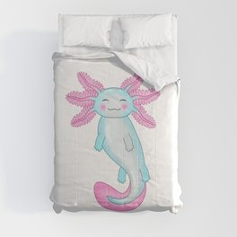 Cyan Axolotl Comforter