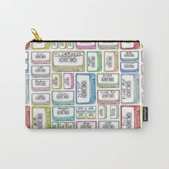 Tape Mix 2 Vintage Cassette Music Collection Carry-All Pouch