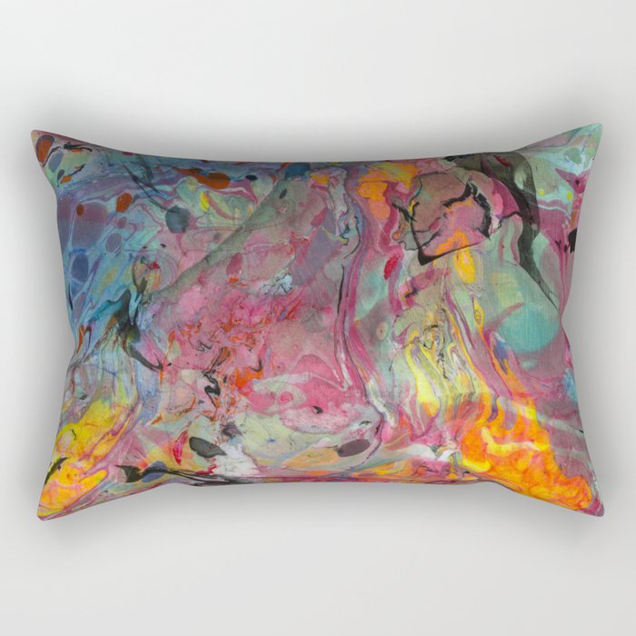 Abstract Painting ; Cosmos Rectangular Pillow