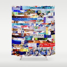 Costa Rica Collage Shower Curtain