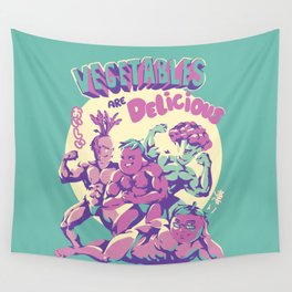 Vegetables are Delicious Wall Tapestry