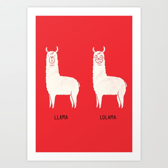 LOLama Art Print