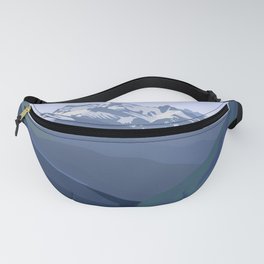 North Cascades National Park, Vintage Fanny Pack | Cascades, Conservation, Curated, Northwest, Washington, North, Wild, Trees, Vintage, Drawing 