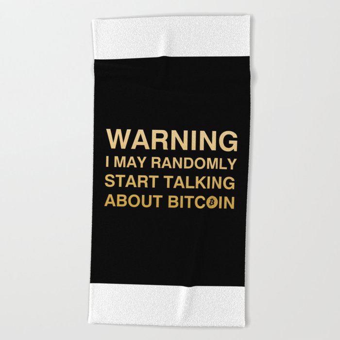 Bitcoin Talk Beach Towel