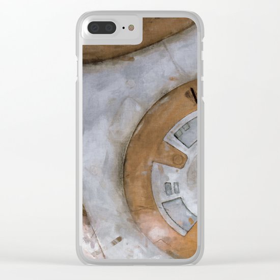 BB8 Retro Droid Robot Starwars Clear iPhone Case