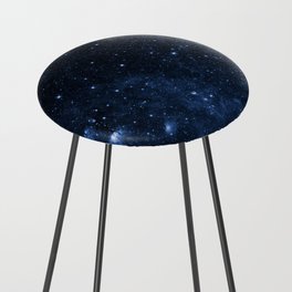 Blue Space Galaxy  Counter Stool