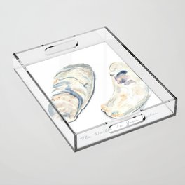 The World Is Your Oyster Acrylic Tray