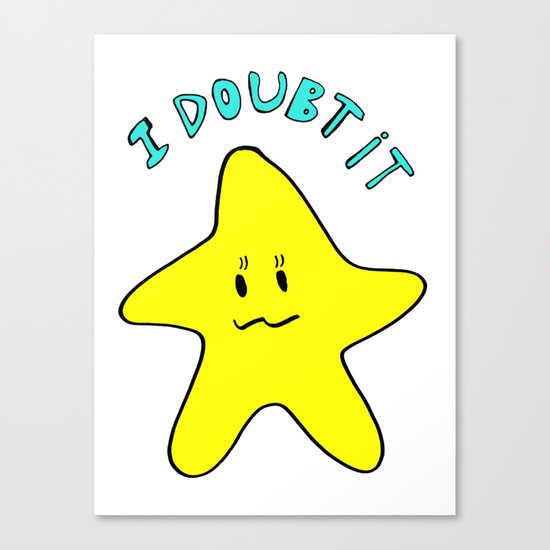 Skeptical star Canvas Print