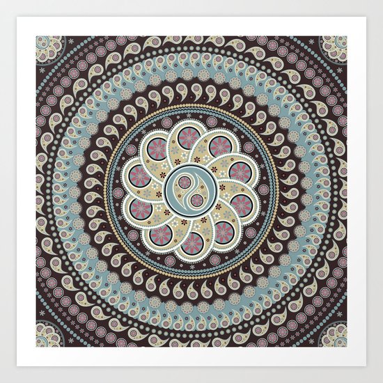 Mandala Paisley Art Print