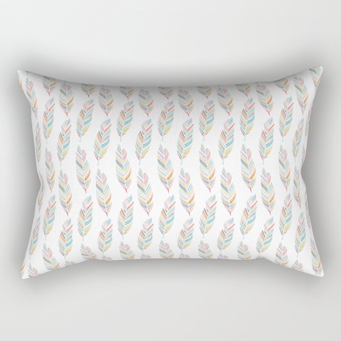 Feathered Rectangular Pillow