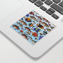 Colorful fish in the ocean Sticker