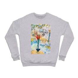 Paul Klee "Birds Swooping Down and Arrows" Crewneck Sweatshirt