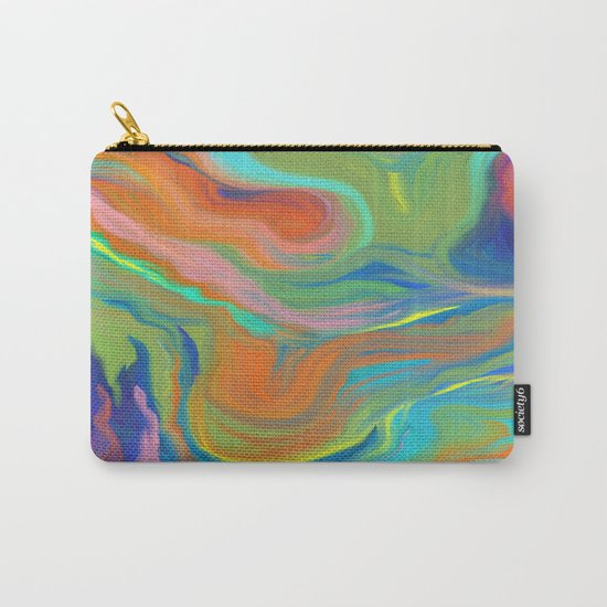 AGATE INTERPRETED: HOT WAVES SUMMER BREEZE OIL PAINTING Carry-All Pouch