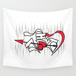 LOVE in tibetan Wall Tapestry