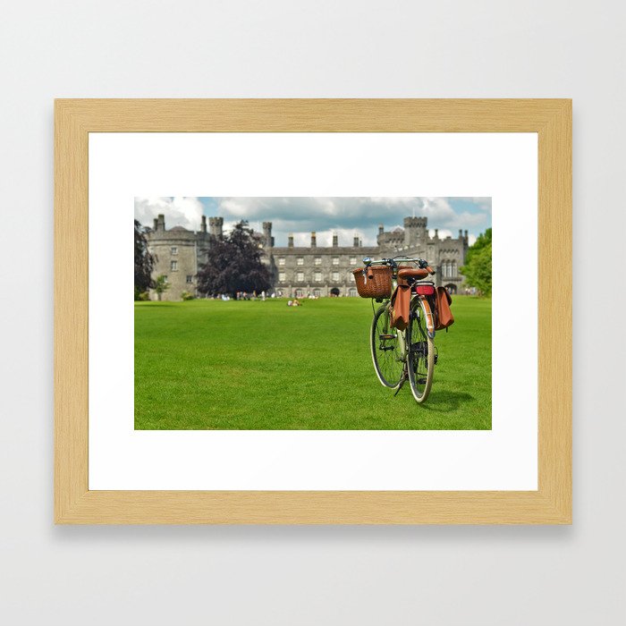 Cycling in Kilkenny Framed Art Print