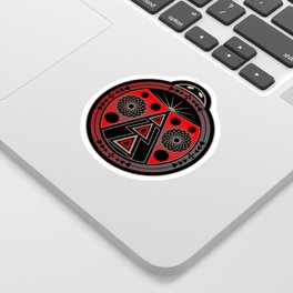 Ladybug Nation Sticker | Velvet, Ladybug, Nature, Nativeamerican, Life, Nation, Pattern, Red, Pop Art, Graphicdesign 