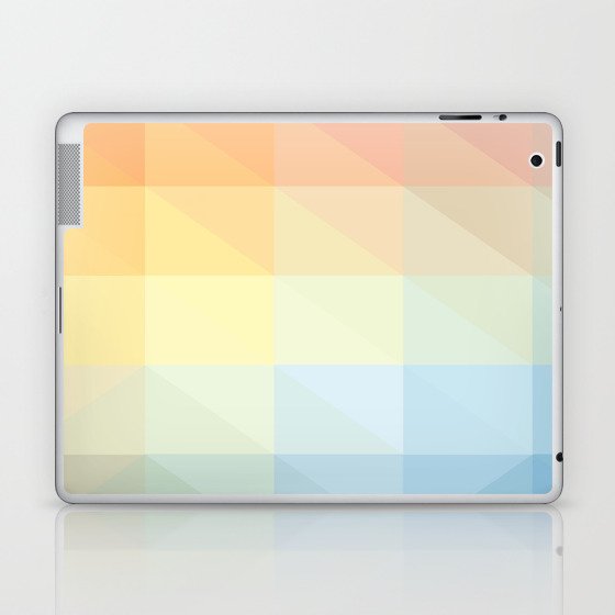 PASTEL PALLET IN RECTANGLES. Laptop & iPad Skin