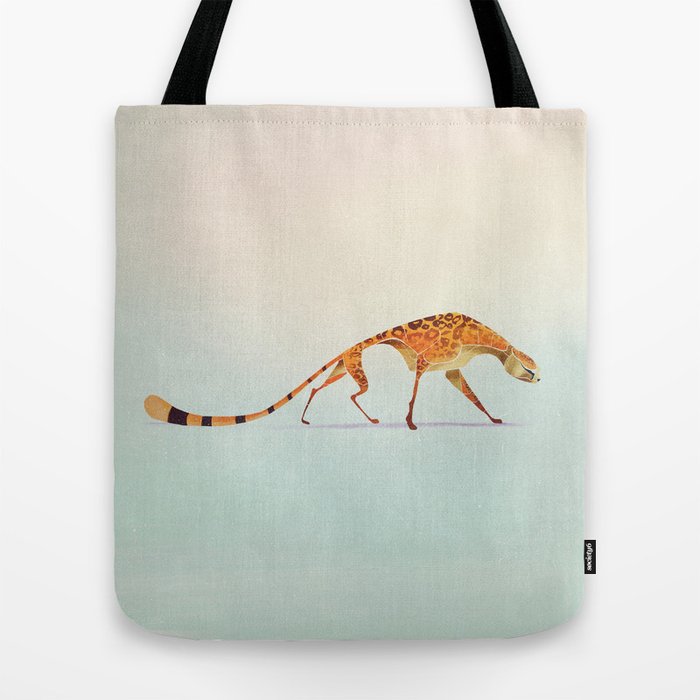 fluffy cheetah tote bag
