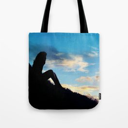 Evening Sunset Landscape - Mountain Girl Tote Bag