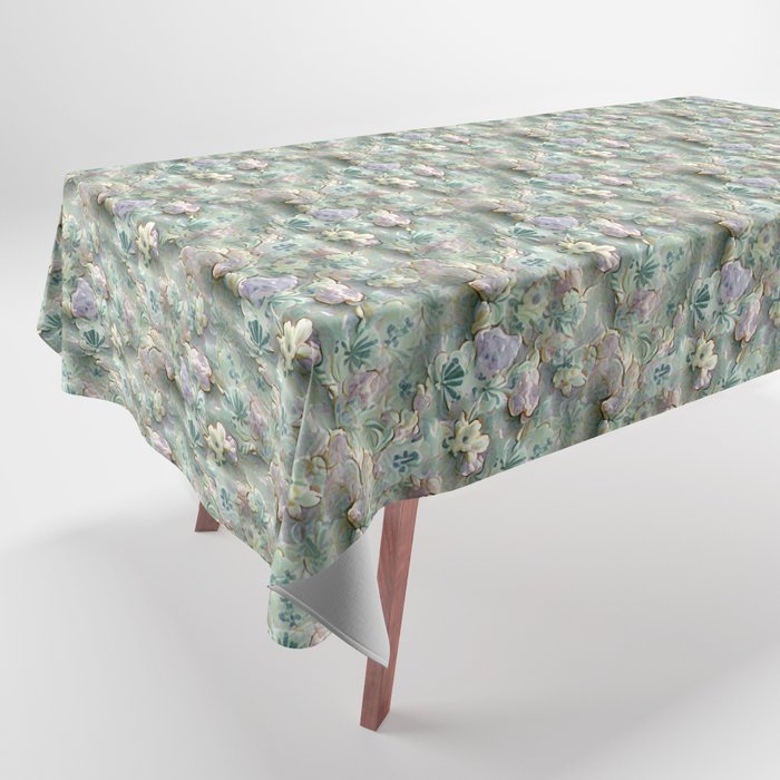 Pastel Floral Pattern Tablecloth