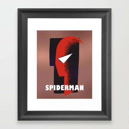 Carlu Spirit - Spiderman Framed Art Print