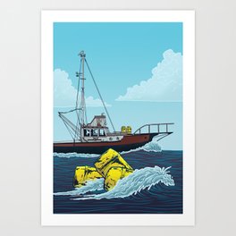 Jaws: Orca Illustration Art Print
