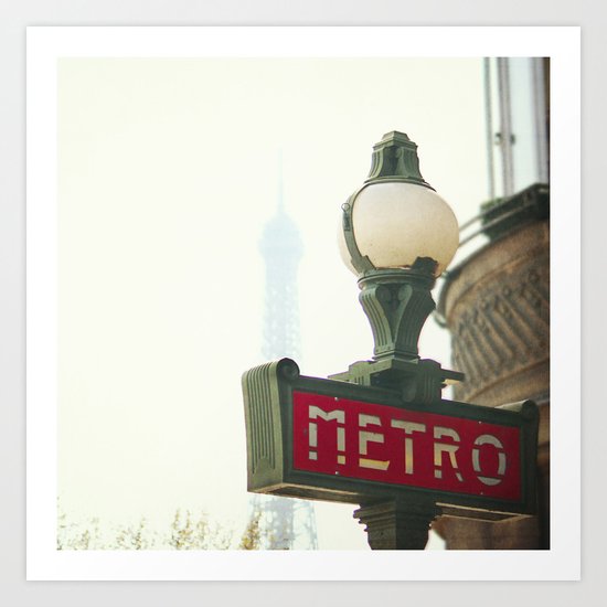 Metro in Paris Art Print