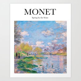 Monet - Spring by the Seine Art Print