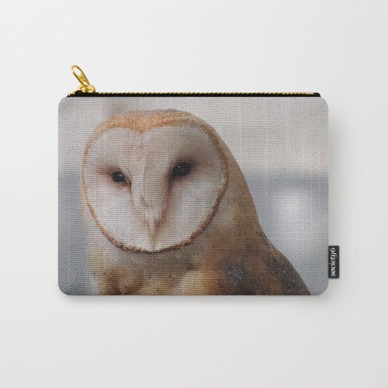 Barn Owl on Alert Carry-All Pouch