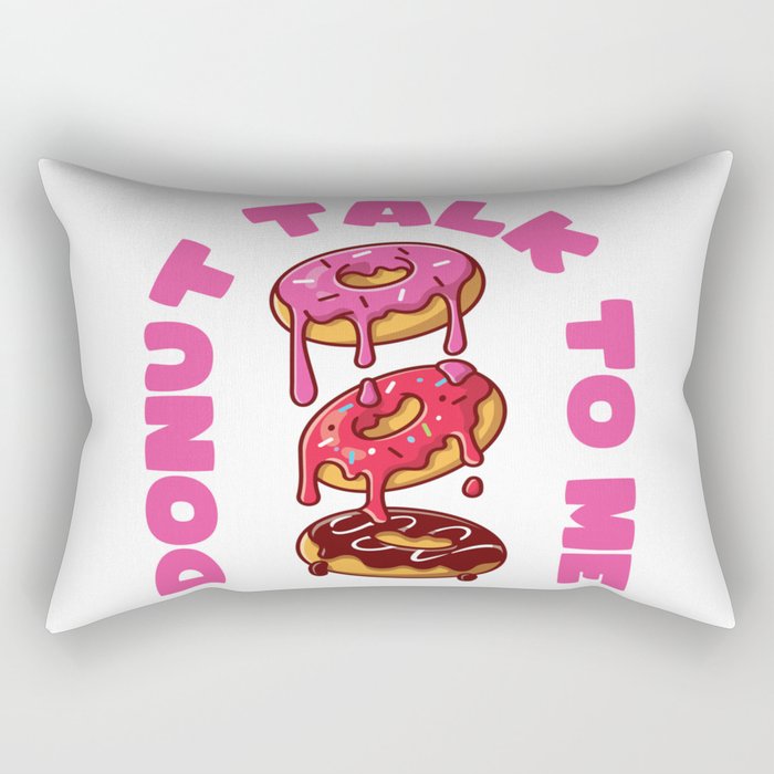 Donut Talk To Me Rectangular Pillow