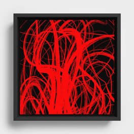 Expressionist Painting. Abstract 106. Framed Canvas