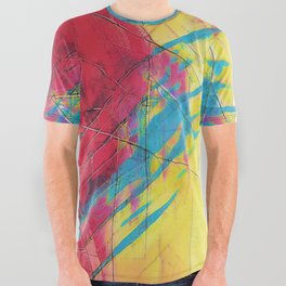 Marbled Primaries All Over Graphic Tee