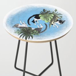 Houseplant Cats Side Table