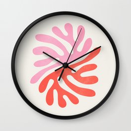Star Leaves: Matisse Color Series | Mid-Century Edition Wall Clock