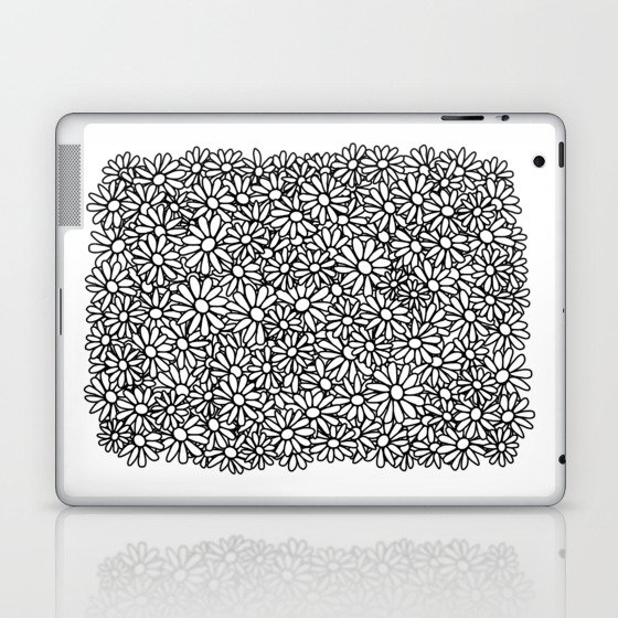 Imperfect Daisy Patch Outline Laptop & iPad Skin