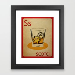 Scotch Flashcard Framed Art Print