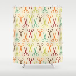 Seamless pattern with scissors Shower Curtain
