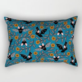 Bats and flowers Rectangular Pillow